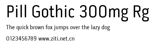 Pill Gothic 300mg Rg.ttf字體轉換器圖片
