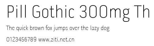 Pill Gothic 300mg Th.ttf字體轉換器圖片