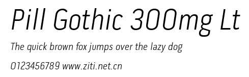 Pill Gothic 300mg Lt.ttf字體轉換器圖片