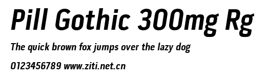 Pill Gothic 300mg Rg.ttf字體轉換器圖片
