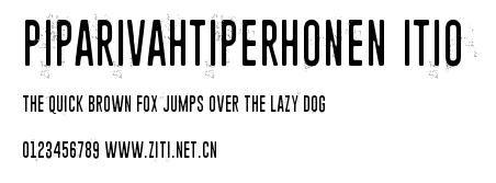 Piparivahtiperhonen Itio.ttf字體轉換器圖片