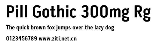 Pill Gothic 300mg Rg.ttf字體轉換器圖片