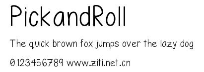 PickandRoll.ttf字體轉換器圖片