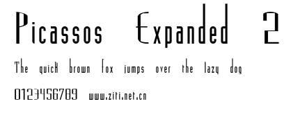 Picassos Expanded 2.ttf字體轉換器圖片