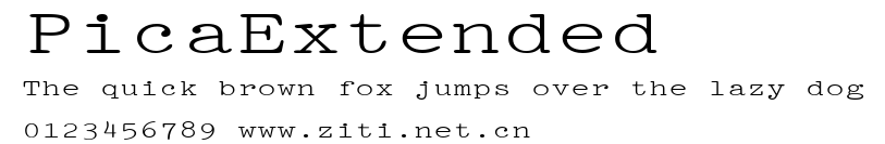 PicaExtended.ttf字體轉換器圖片