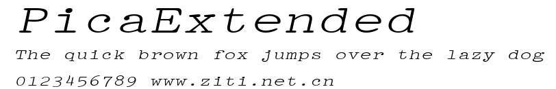 PicaExtended.ttf字體轉換器圖片