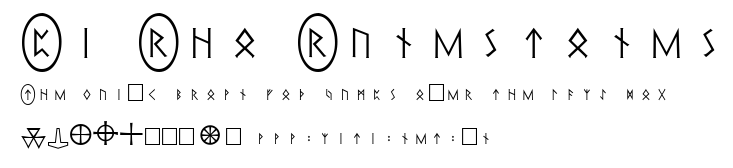 Pi Rho Runestones.ttf字體轉換器圖片