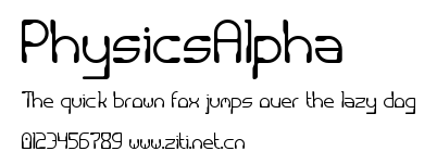 PhysicsAlpha.ttf字體轉換器圖片