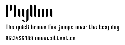 Phyllon.ttf字體轉換器圖片