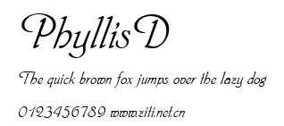 PhyllisD.ttf字體轉換器圖片