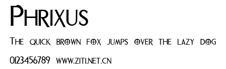 Phrixus.ttf字體轉換器圖片