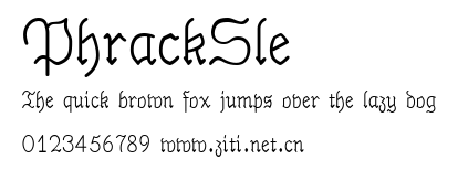 PhrackSle.ttf字體轉換器圖片