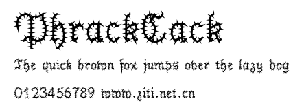 PhrackCack.ttf字體轉換器圖片