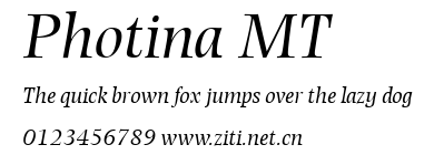 Photina MT.ttf字體轉換器圖片