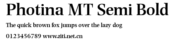 Photina MT Semi Bold.ttf字體轉換器圖片