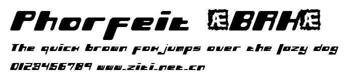 Phorfeit (BRK).ttf字體轉換器圖片