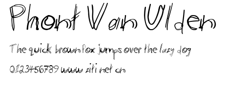 Phont Van Ulden.ttf字體轉換器圖片