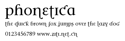 Phonetica.ttf字體轉換器圖片
