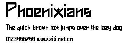 Phoenixians.ttf字體轉換器圖片