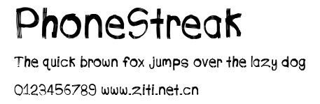 PhoneStreak.otf字體轉換器圖片