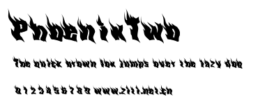 PhoenixTwo.ttf字體轉換器圖片