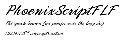 PhoenixScriptFLF.ttf字體轉換器圖片