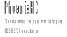 PhoenixHC.ttf字體轉換器圖片