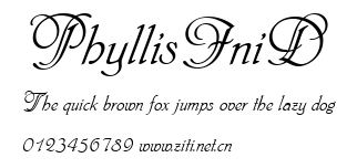 PhyllisIniD.ttf字體轉換器圖片