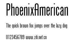 PhoenixAmerican.ttf字體轉換器圖片