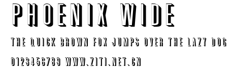 Phoenix Wide.ttf字體轉換器圖片