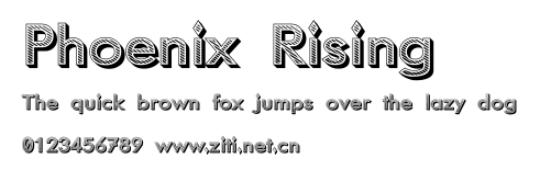 Phoenix Rising.ttf字體轉換器圖片