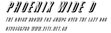 Phoenix Wide D.ttf字體轉換器圖片