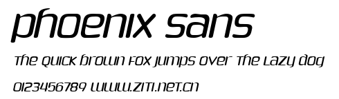 Phoenix Sans.ttf字體轉換器圖片