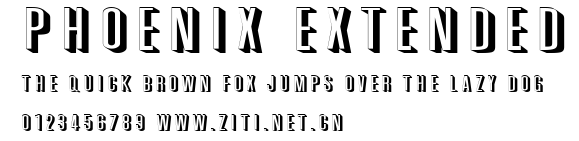 Phoenix Extended.ttf字體轉換器圖片