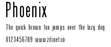 Phoenix.ttf字體轉換器圖片