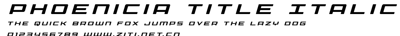 Phoenicia Title Italic.ttf字體轉換器圖片