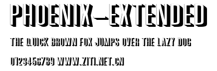 Phoenix-Extended.ttf字體轉換器圖片