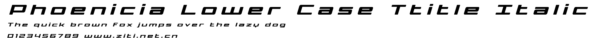 Phoenicia Lower Case Ttitle Italic.ttf字體轉換器圖片