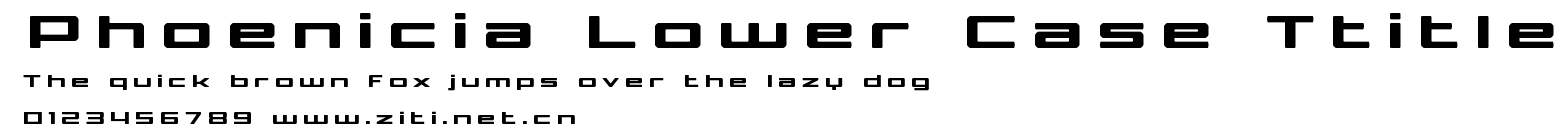 Phoenicia Lower Case Ttitle.ttf字體轉換器圖片