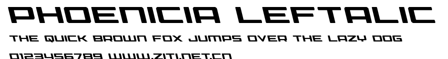 Phoenicia Leftalic.ttf字體轉換器圖片