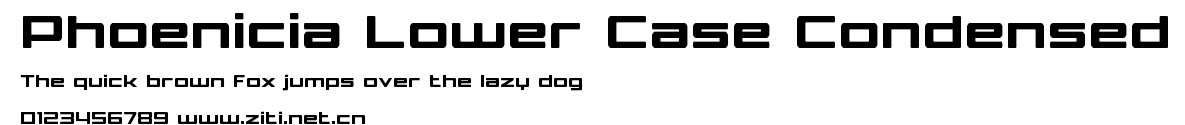 Phoenicia Lower Case Condensed.ttf字體轉換器圖片