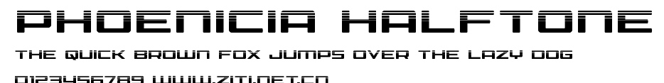 Phoenicia Halftone.ttf字體轉換器圖片