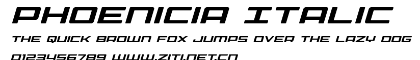 Phoenicia Italic.ttf字體轉換器圖片
