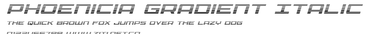 Phoenicia Gradient Italic.ttf字體轉換器圖片