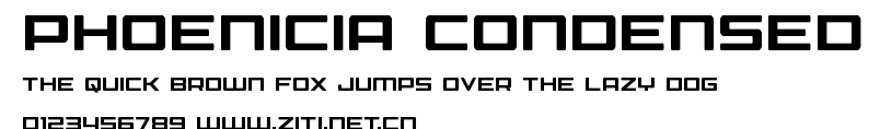Phoenicia Condensed.ttf字體轉換器圖片