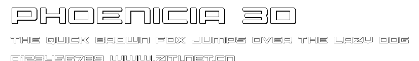 Phoenicia 3D.ttf字體轉換器圖片