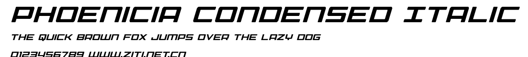 Phoenicia Condensed Italic.ttf字體轉換器圖片