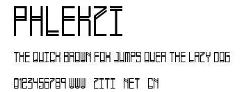Phlekzi.ttf字體轉換器圖片