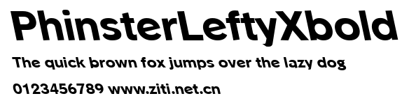 PhinsterLeftyXbold.ttf字體轉換器圖片