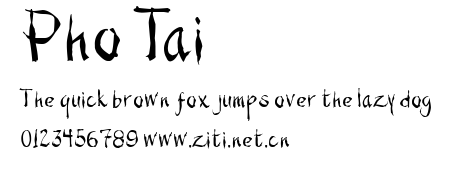 Pho Tai.ttf字體轉換器圖片
